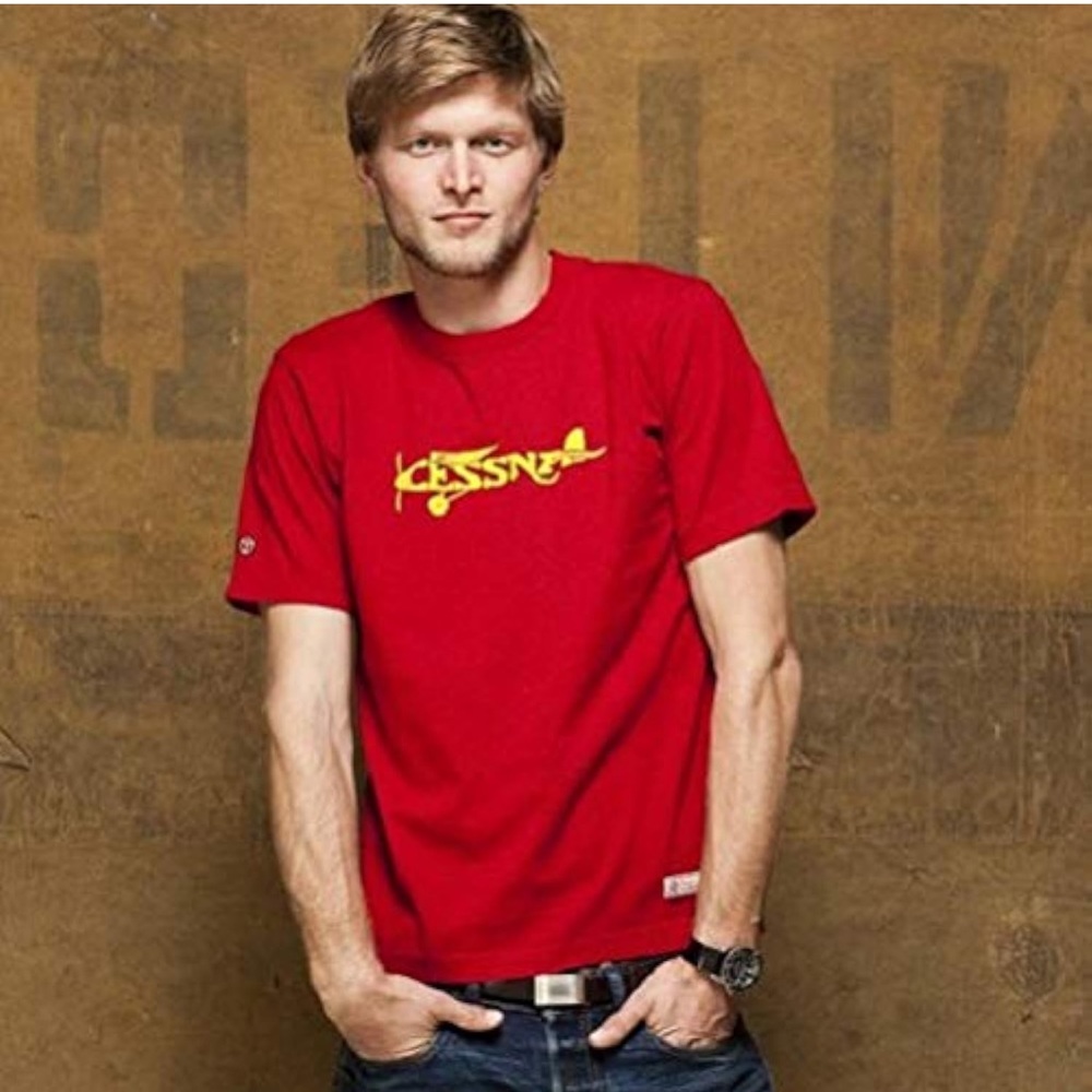 Red Canoe Cessna Red Plane T shirt top